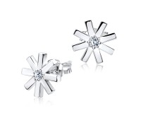 CZ Silver Stud Earring STS-3252